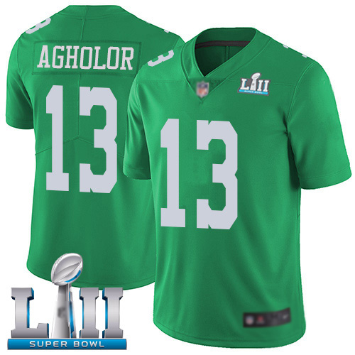 Men Philadelphia Eagles #13 Nelson Agholor Limited Green Rush Vapor Untouchable NFL Jersey Super Bowl LII->philadelphia eagles->NFL Jersey